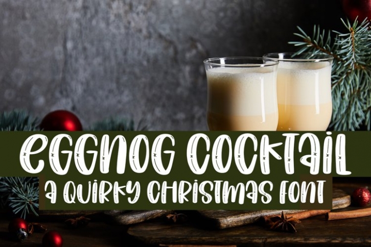 Eggnog Cocktail Font Download