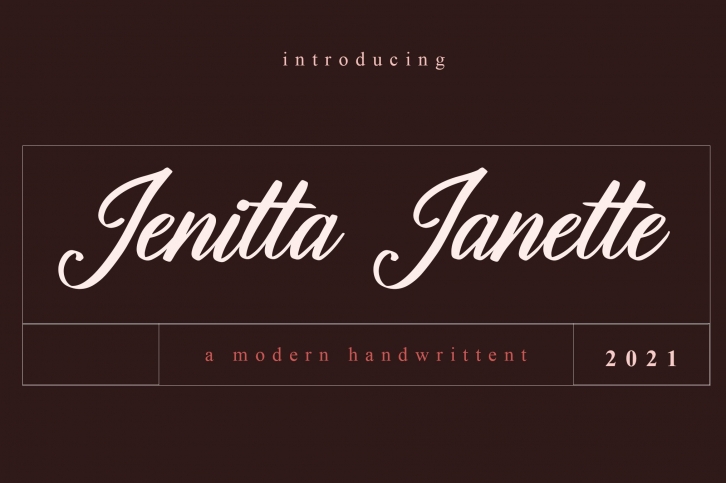 Jenitta Janette Font Download