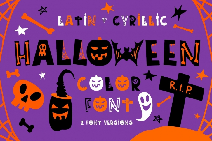 Halloween color Font Download