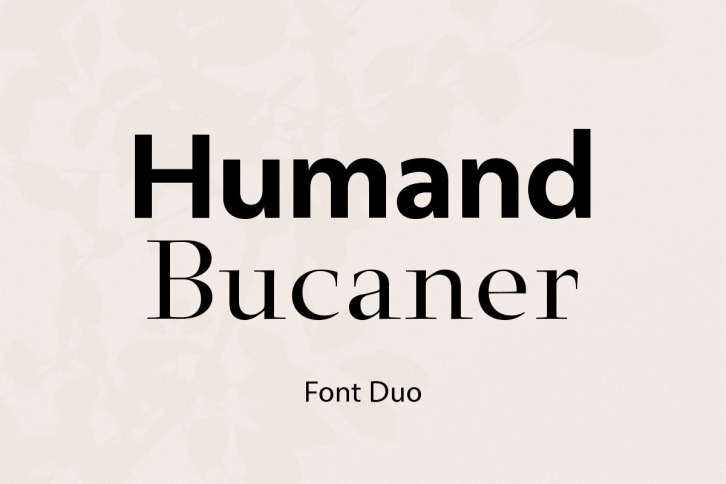 Humand  Bucaner Duo Font Download