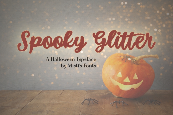 Spooky Glitter Font Download