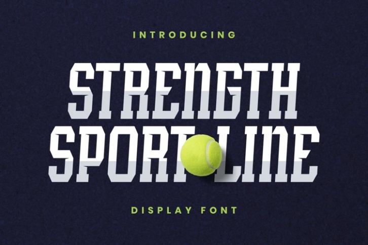 StrengthSportLine Font Download