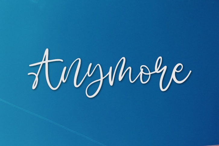 Anymore Font Download