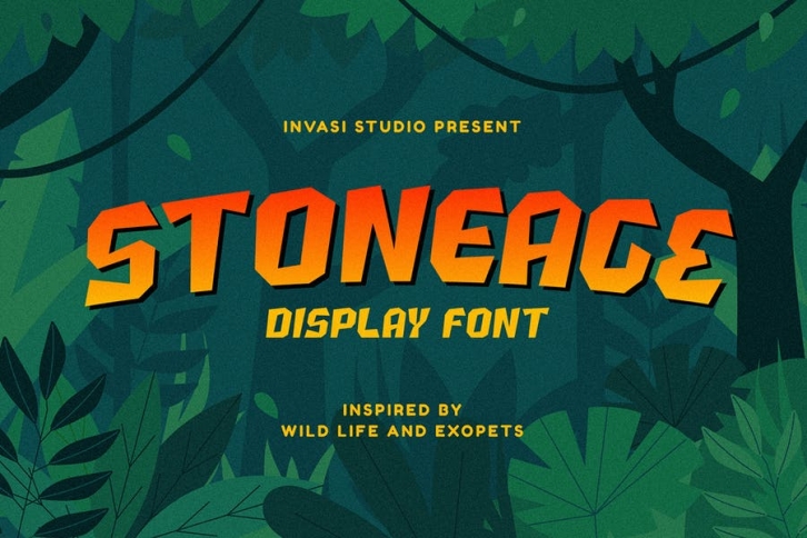 Stoneage | Display Font Font Download