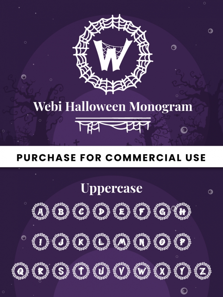 Webi Halloween Monogram Font Download