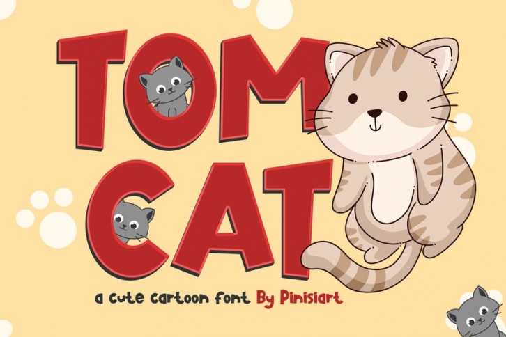 TOMCAT - cartoon font Font Download