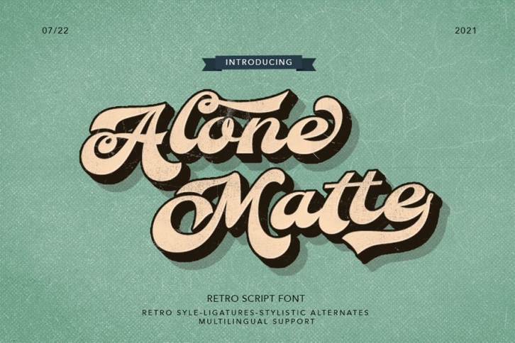Alone Matte Font Download