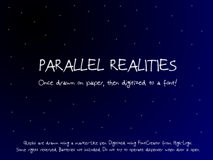 Parallel Realities Font Download