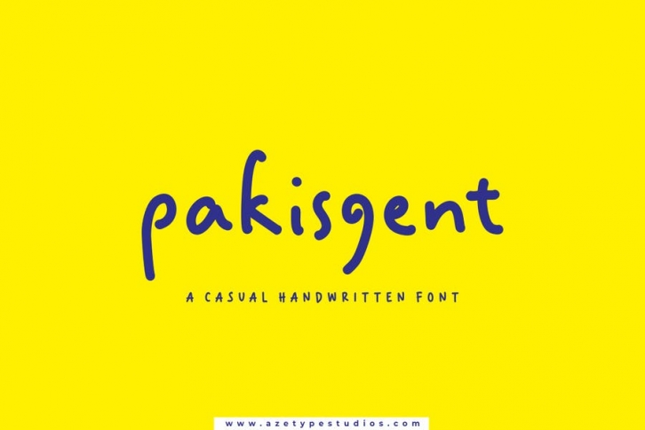 Pakisgent | A Casual Handwritten Font Font Download