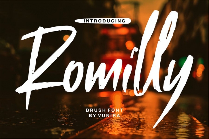 Romilly | Brush Font Font Download