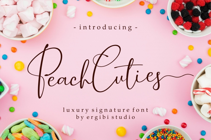 Peach Cuties Luxury Signature Font Download
