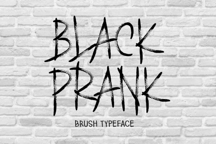 AM Black Prank - Brush Font Font Download