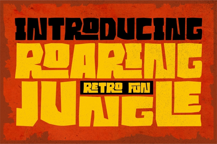 Roaring Jungle RETRO Font Download