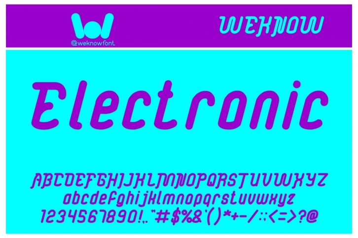 Electronic Font Download