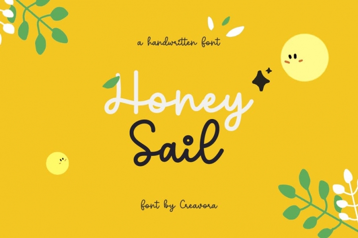 Honeysail -  Monoline Cute Script Font Font Download