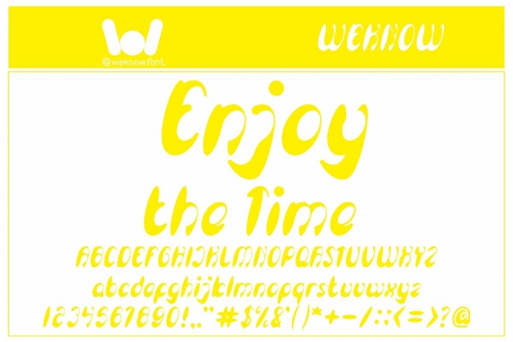 Enjoy the Time Font Download