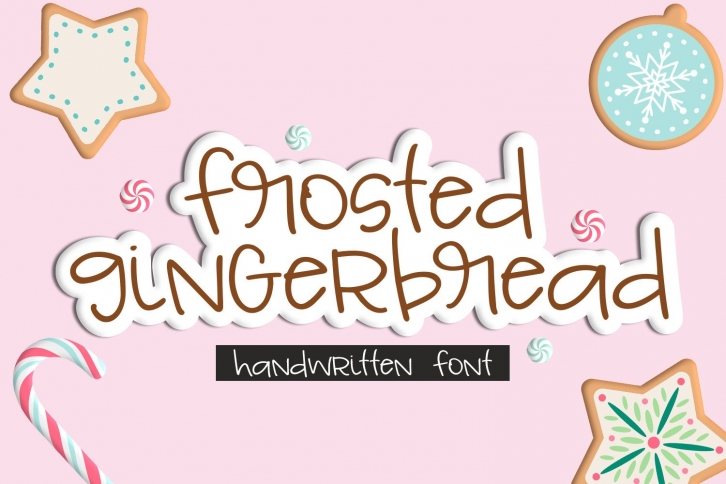 Frosted Gingerbread Handwritten Font Download