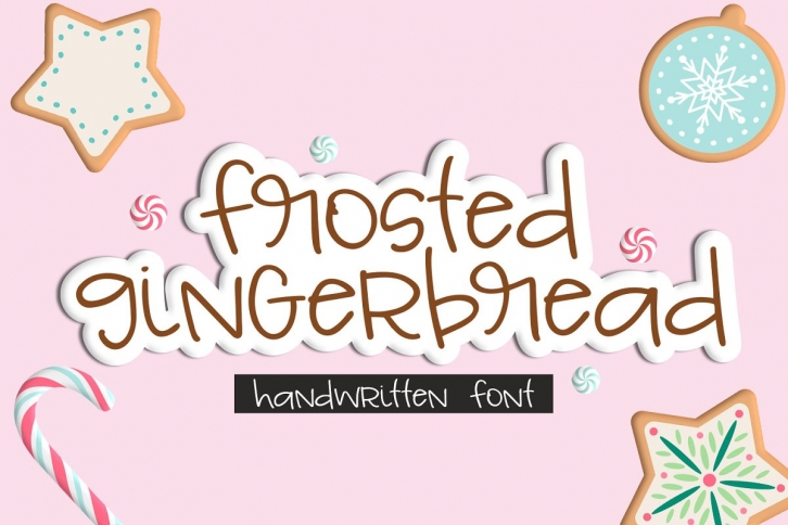 NEW!! Frosted Gingerbread Font Download