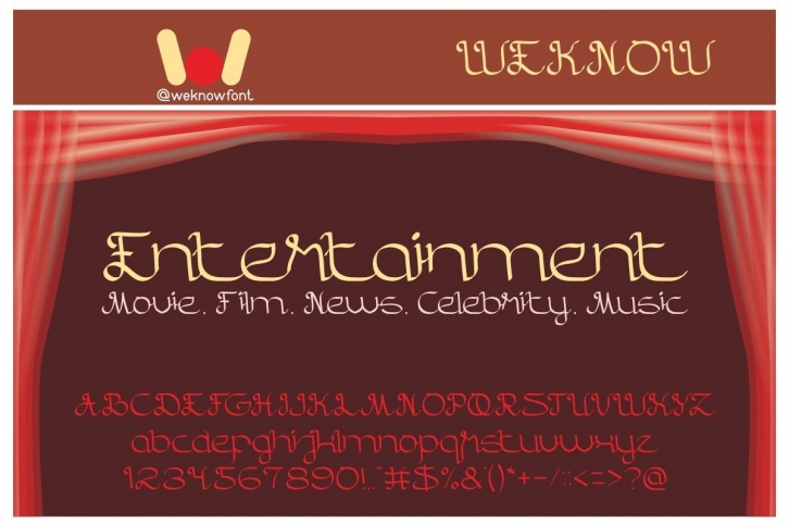 Entertainment Font Download