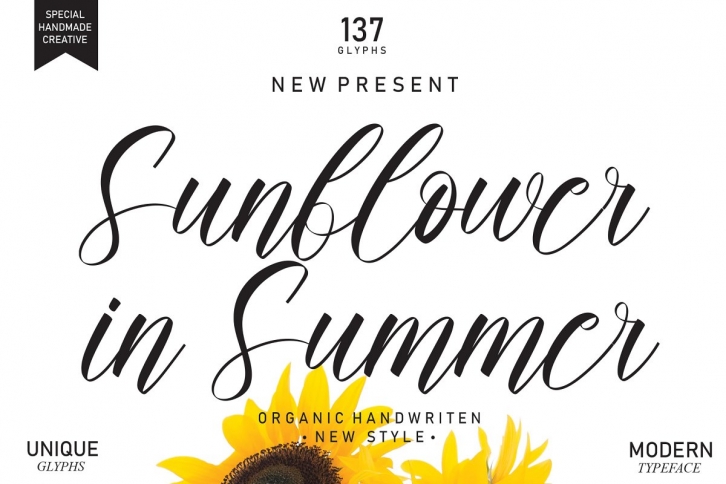 Sunflower In Summer Font Download