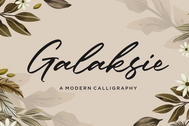 Galaksie Script Font YH Font Download