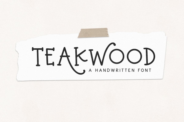Teakwood Font Download