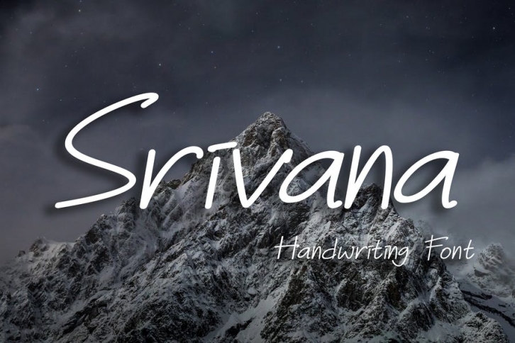 BG Srivana - Handwriting Font Font Download