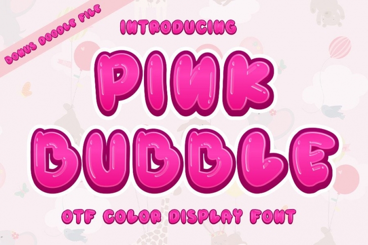 Pink Bubble Font Download