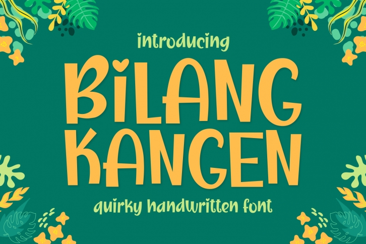 Bilang Kangen Font Download