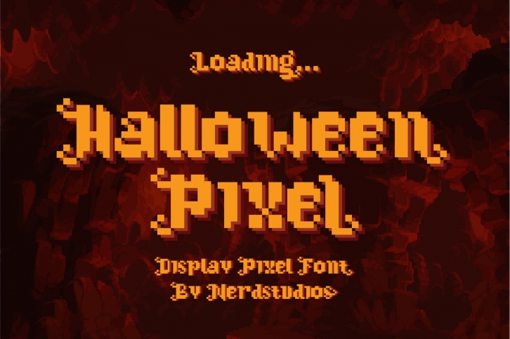 Halloween Pixel Font Download