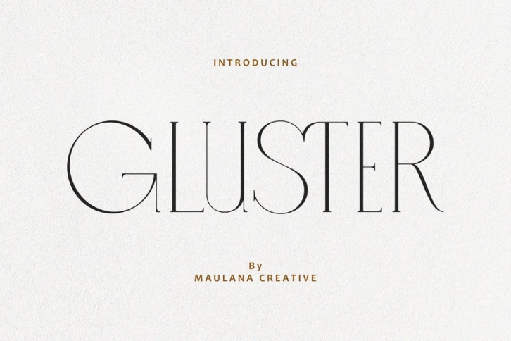 Gluster Serif Display Font Typeface Font Download
