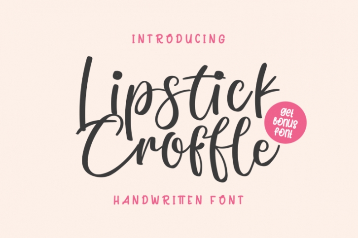 Lipstick Croffle Font Download