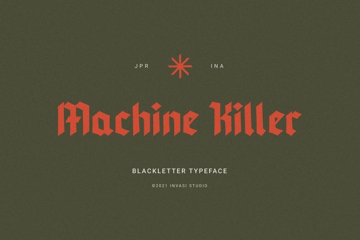 Machine Killer - Blackletter Font Download