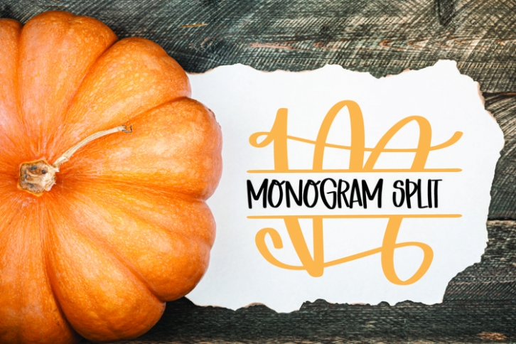 Split Monogram Set Font Download