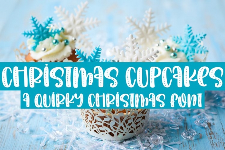 Christmas Cupcakes Font Download