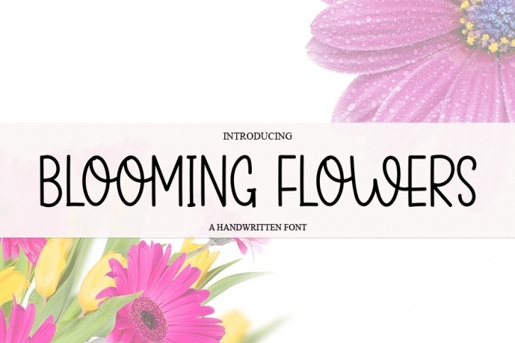 Blooming Flowers Font Download