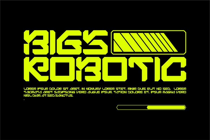 Bigs Robotic Font Download