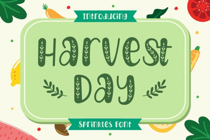 Harvest Day – Sprinkles Font Font Download