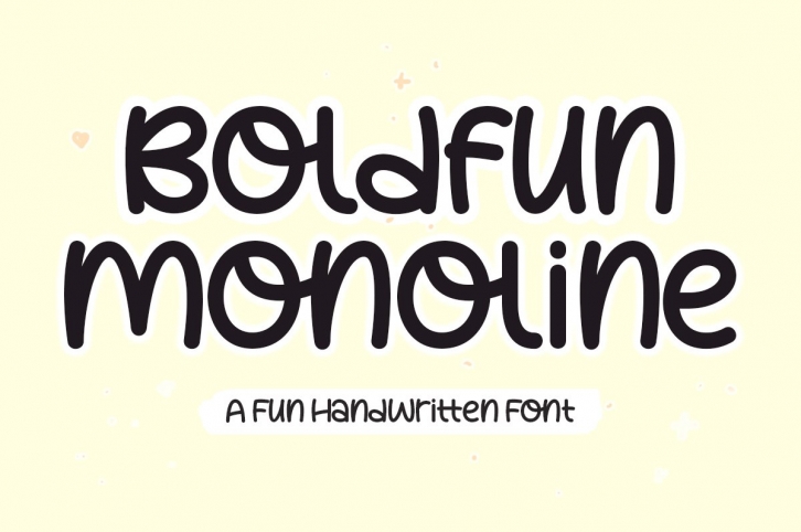 Boldfun Monoline Font Download