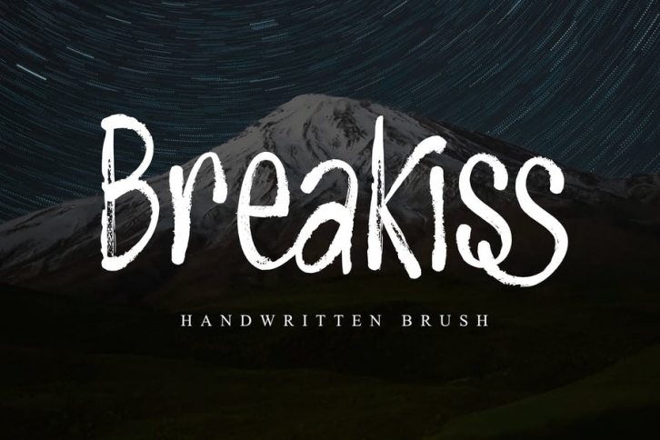 DS Breakiss – Handwritten Brush Font Download