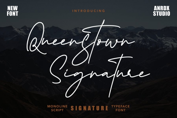 Queenstown Signature - Signature Font Font Download