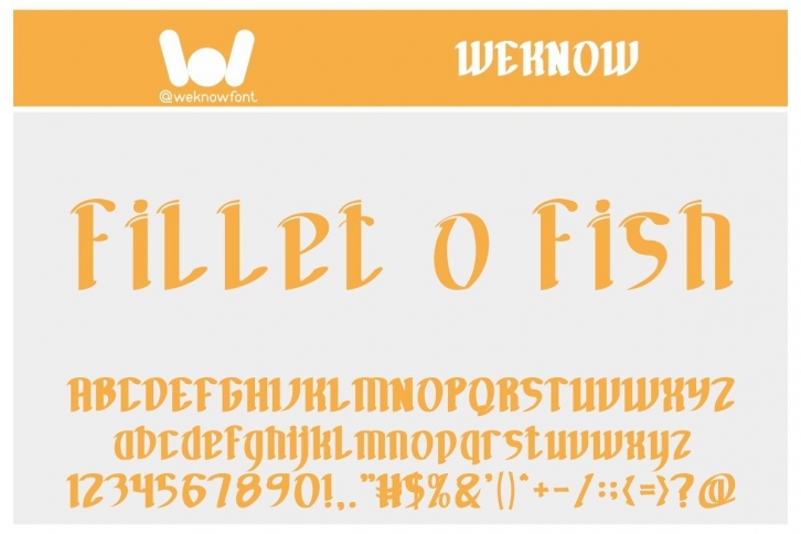 Fillet O Fish Font Download