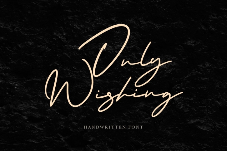 Only Wishing Font Download