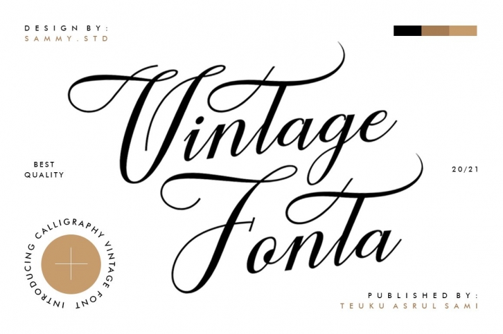 Vintage a Font Download