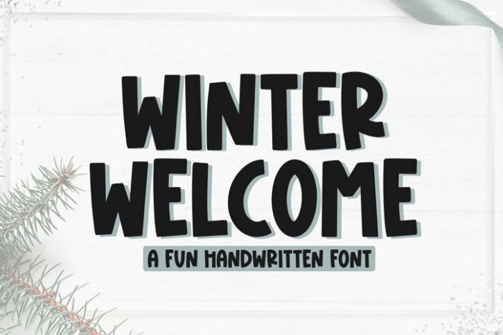 Winter Welcome Font Download