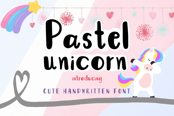 Pastel Unicorn Font Download