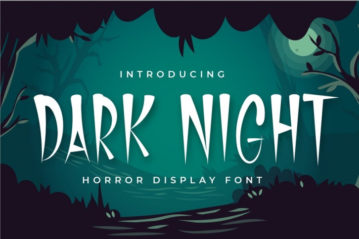 Dark Night - Horror Display Font Font Download