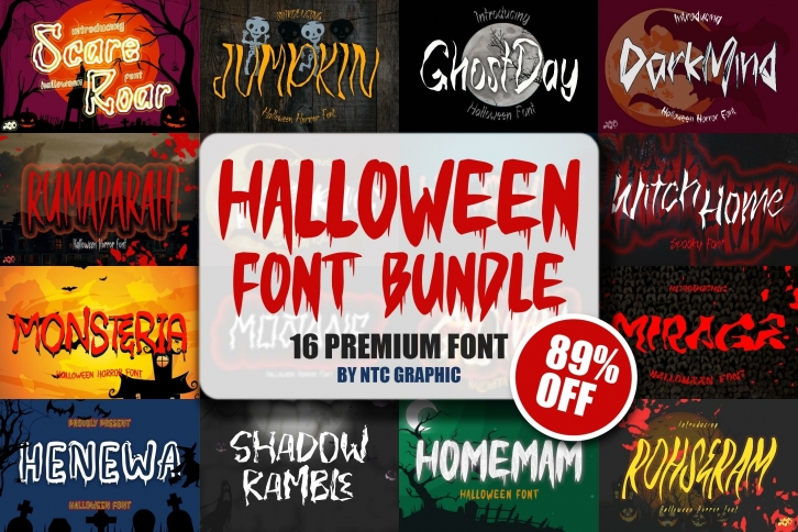 Halloween Bundle SALE!! Font Download