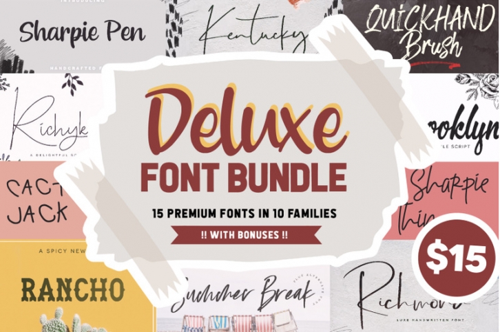 The Deluxe Font Bundle Font Download