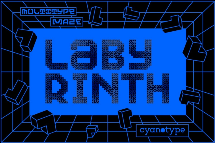 MultiType Maze Labyrinth Font Download